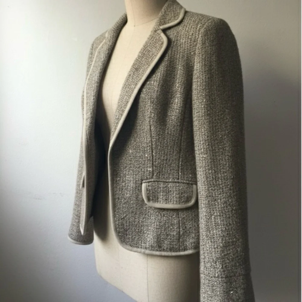 NWOT J. Crew Collection Sequin tweed blazer